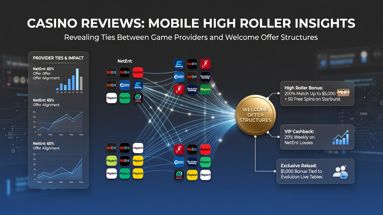Mobile high roller welcome structures and their relation to game provider partnerships in casino review summaries